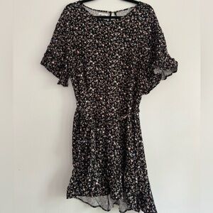 Maurices Black and White Ruffled Sundress